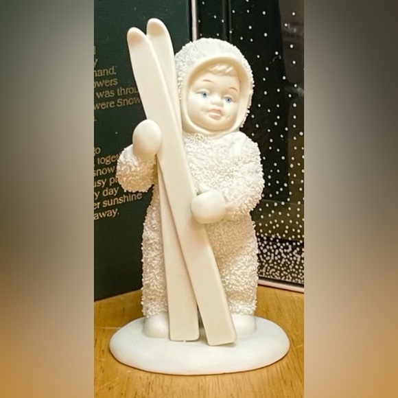 Department 56 Other - RETIRED Department 56 Winter Tales of the Snowbabies “Let’s Go Skiing” Figurine